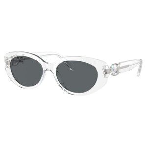 New SWAROVSKI Transparent Round SK6002 1027/87 Sunglasses Women